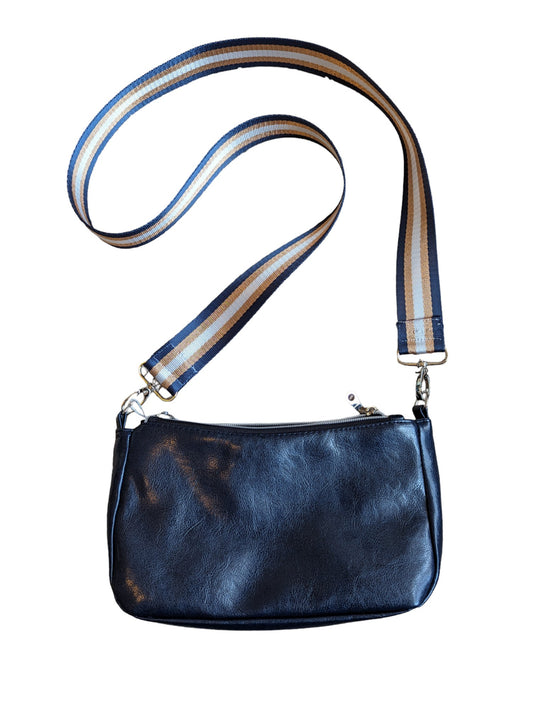 The Aries: Navy Faux Leather