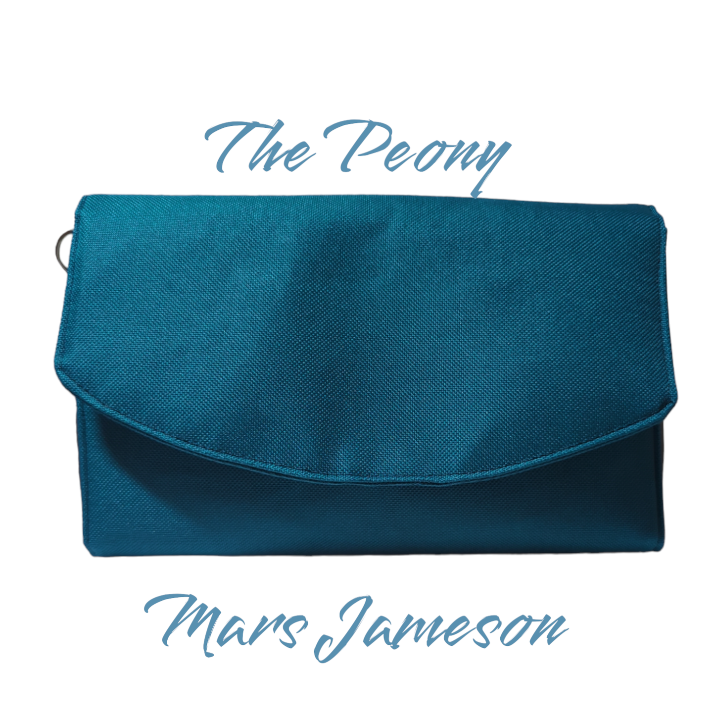 The Peony: Teal Canvas